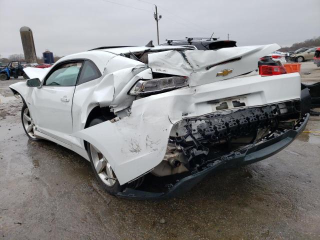 2G1FB1E36E9131680 - 2014 CHEVROLET CAMARO LT WHITE photo 2