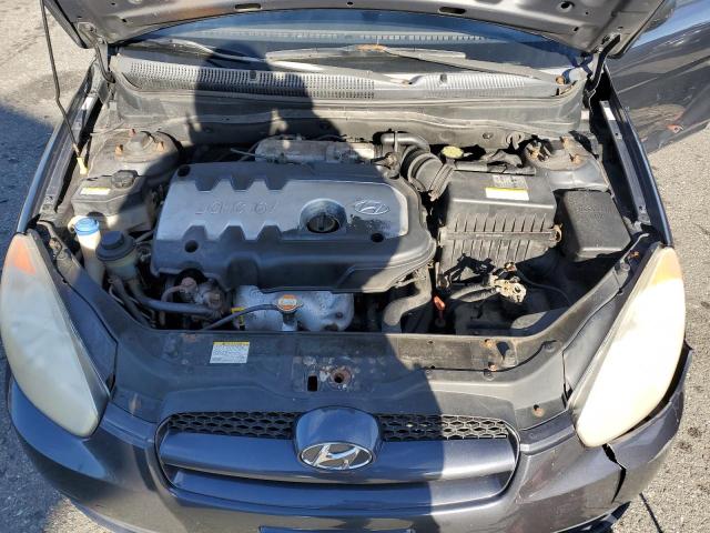 KMHCM36C27U035450 - 2007 HYUNDAI ACCENT GS GRAY photo 11