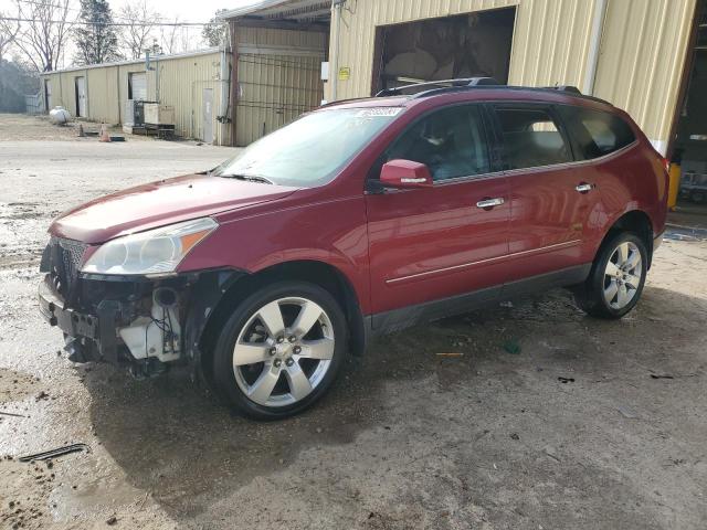 1GNKRLED8BJ329805 - 2011 CHEVROLET TRAVERSE LTZ BURGUNDY photo 1