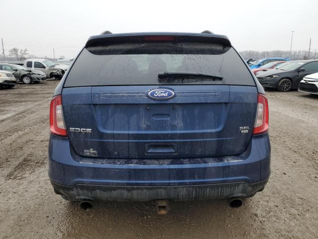 2FMDK4JC5CBA66196 - 2012 FORD EDGE SEL BLUE photo 6