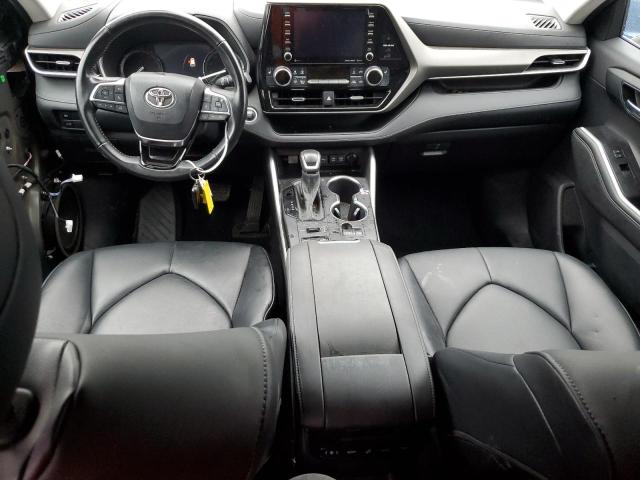 5TDGZRBH1MS554369 - 2021 TOYOTA HIGHLANDER XLE BURGUNDY photo 8