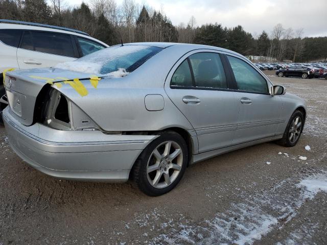 WDBRF52J36F745175 - 2006 MERCEDES-BENZ C 230 SILVER photo 3