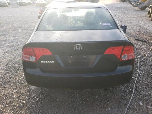 1HGFA16858L095029 - 2008 HONDA CIVIC EX BLACK photo 6