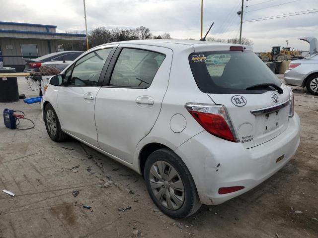 JTDKTUD30ED596349 - 2014 TOYOTA YARIS WHITE photo 2