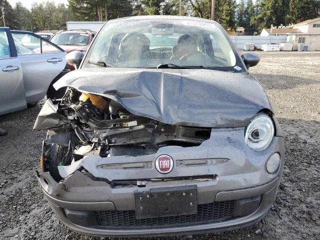 3C3CFFAR6DT667969 - 2013 FIAT 500 POP GRAY photo 5