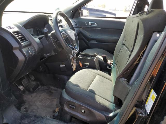 1FM5K8AR8KGA53885 - 2019 FORD EXPLORER POLICE INTERCEPTOR Czarny zdjęcie 7