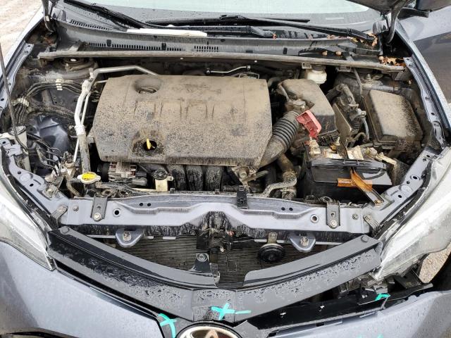 5YFBURHE0HP613867 - 2017 TOYOTA COROLLA L GRAY photo 11