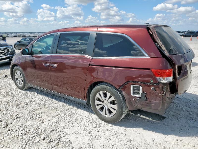 5FNRL5H67GB096791 - 2016 HONDA ODYSSEY EXL MAROON photo 2