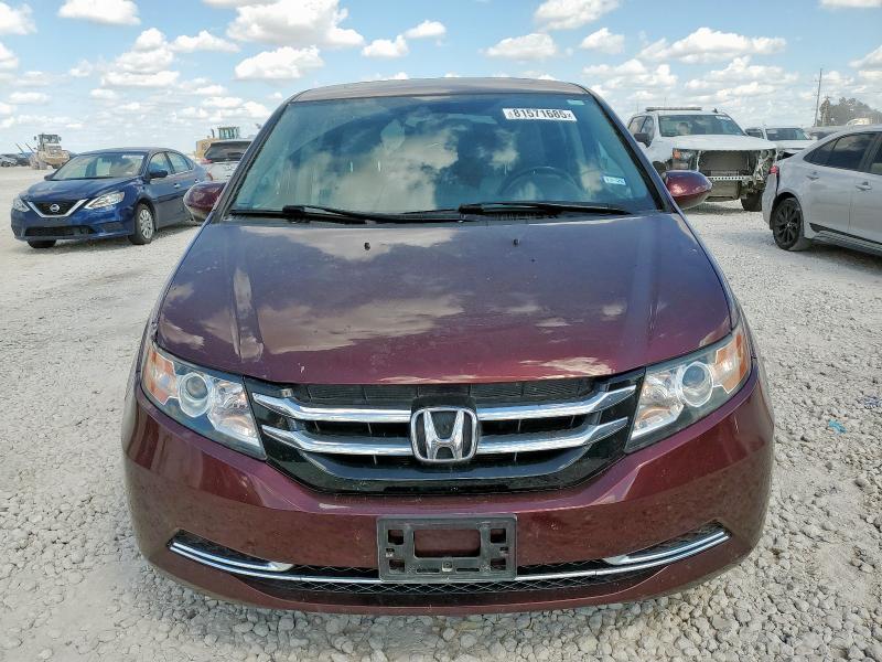 5FNRL5H67GB096791 - 2016 HONDA ODYSSEY EXL MAROON photo 5