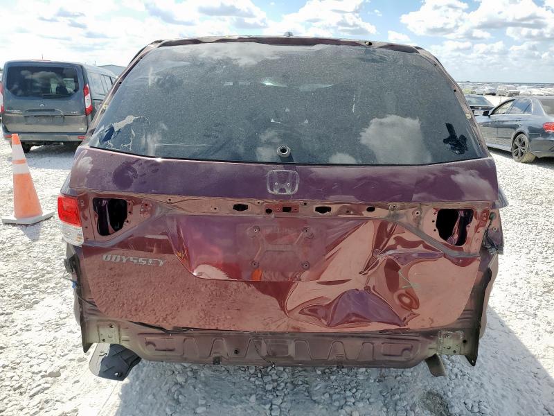 5FNRL5H67GB096791 - 2016 HONDA ODYSSEY EXL MAROON photo 6