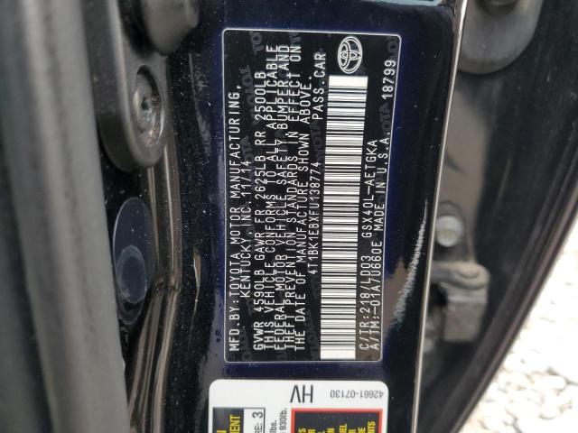 4T1BK1EBXFU138774 - 2015 TOYOTA AVALON XLE 黑色 照片 13