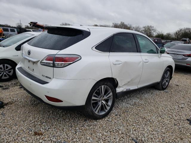 2T2ZB1BA7FC004442 - 2015 LEXUS RX 450H WHITE photo 3