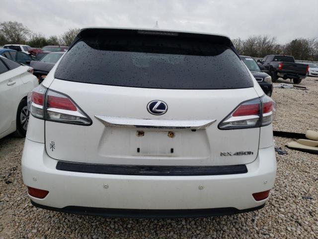 2T2ZB1BA7FC004442 - 2015 LEXUS RX 450H WHITE photo 6