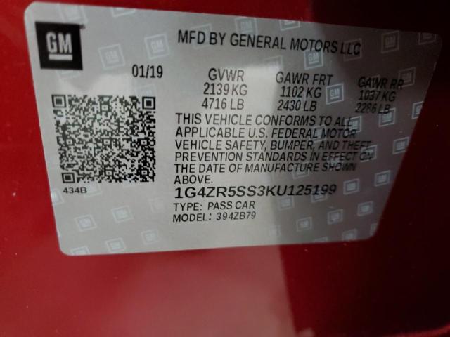 1G4ZR5SS3KU125199 - 2019 BUICK LACROSSE ESSENCE MAROON photo 13