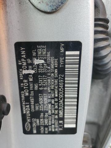 KM8JU3AC9DU546972 - 2013 HYUNDAI TUCSON GLS Gümüş foto 14