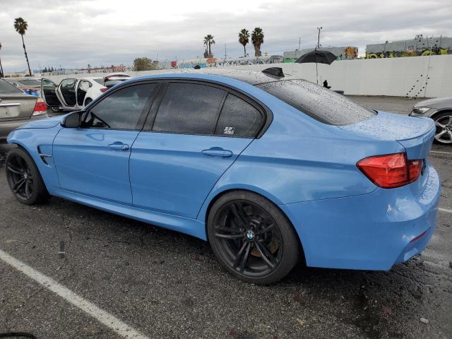 WBS3C9C54FP805394 - 2015 BMW M3 BLUE photo 2