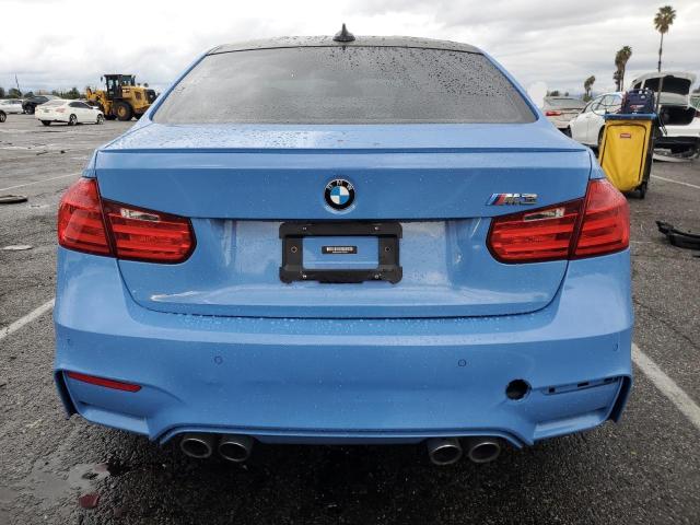 WBS3C9C54FP805394 - 2015 BMW M3 BLUE photo 6