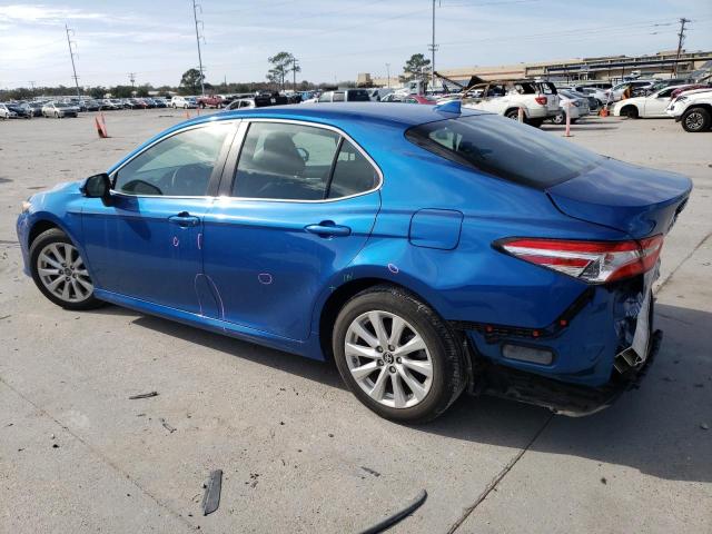 4T1B11HK1KU281699 - 2019 TOYOTA CAMRY L BLUE photo 2