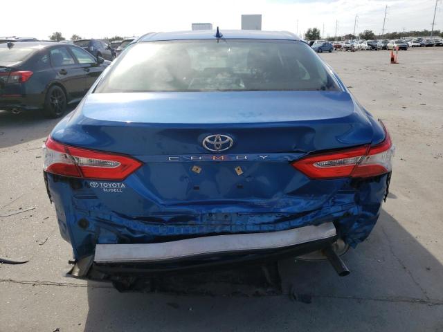 4T1B11HK1KU281699 - 2019 TOYOTA CAMRY L BLUE photo 6