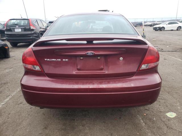 1FAFP53U57A203249 - 2007 FORD TAURUS SE BURGUNDY photo 6