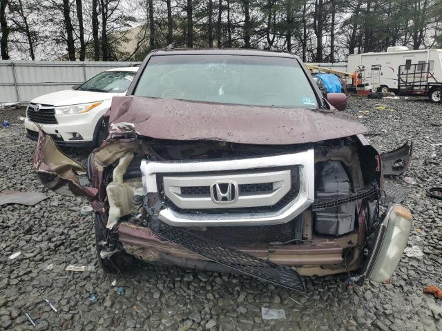 5FNYF4H91BB084684 - 2011 HONDA PILOT TOURING BURGUNDY photo 5