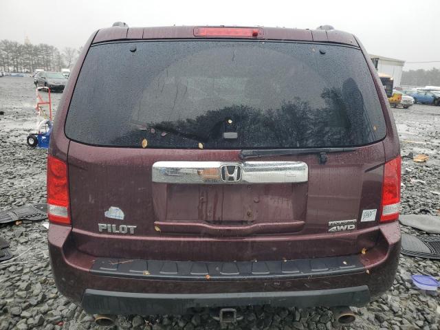 5FNYF4H91BB084684 - 2011 HONDA PILOT TOURING BURGUNDY photo 6