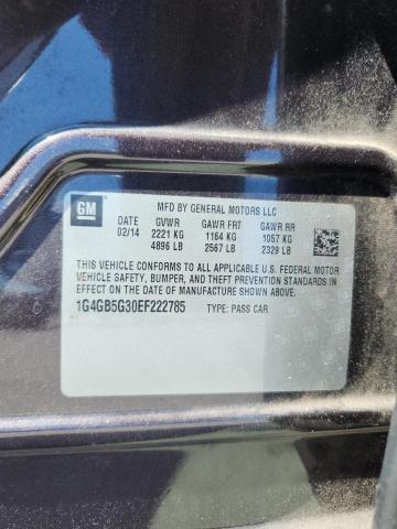 1G4GB5G30EF222785 - 2014 BUICK LACROSSE PURPLE photo 13