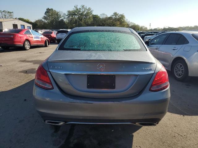 55SWF4KBXFU059869 - 2015 MERCEDES-BENZ C 300 4MATIC SILVER photo 6