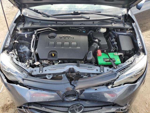 2T1BURHE8KC171802 - 2019 TOYOTA COROLLA L BLUE photo 11