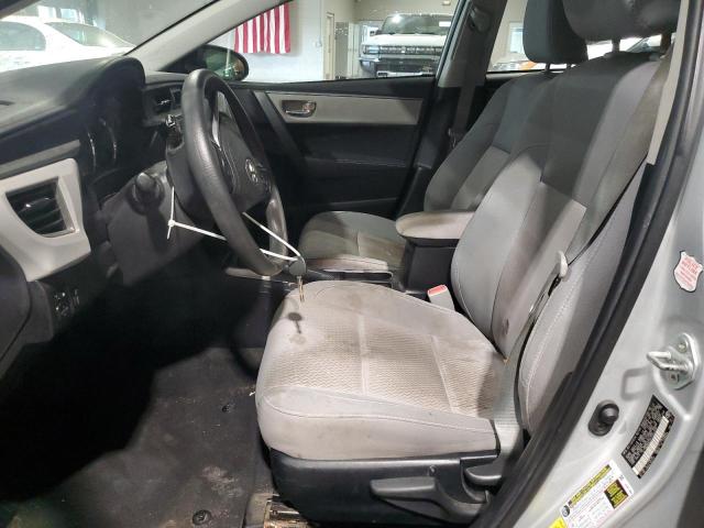 2T1BURHE2FC332229 - 2015 TOYOTA COROLLA L SILVER photo 7