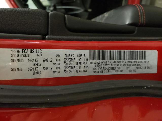 1C4RJFLG4JC406217 - 2018 JEEP GRAND CHER TRAILHAWK 红色 照片 13