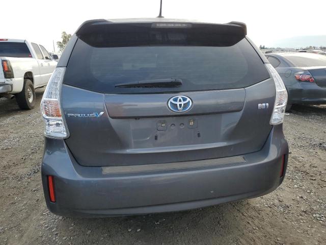 JTDZN3EUXC3133714 - 2012 TOYOTA PRIUS V GRAY photo 6