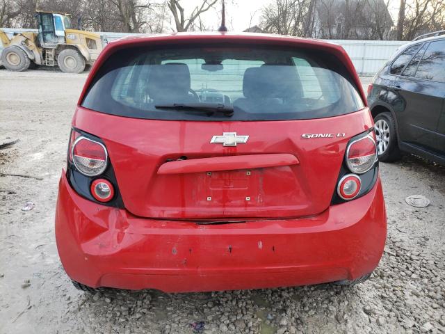 1G1JC6SH9D4150018 - 2013 CHEVROLET SONIC LT RED photo 6