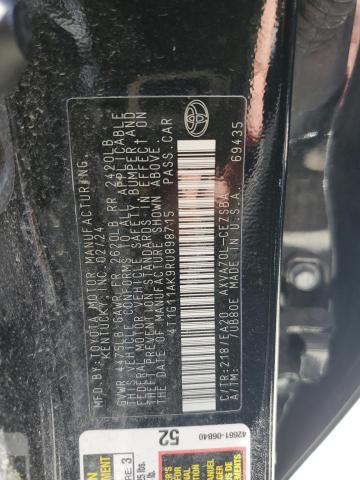 4T1G11AK9RU898715 - 2024 TOYOTA CAMRY SE NIGHT SHADE BLACK photo 13