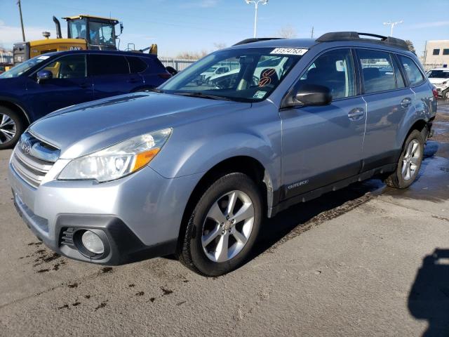 4S4BRBAC0E3200509 - 2014 SUBARU OUTBACK 2.5I SILVER photo 1