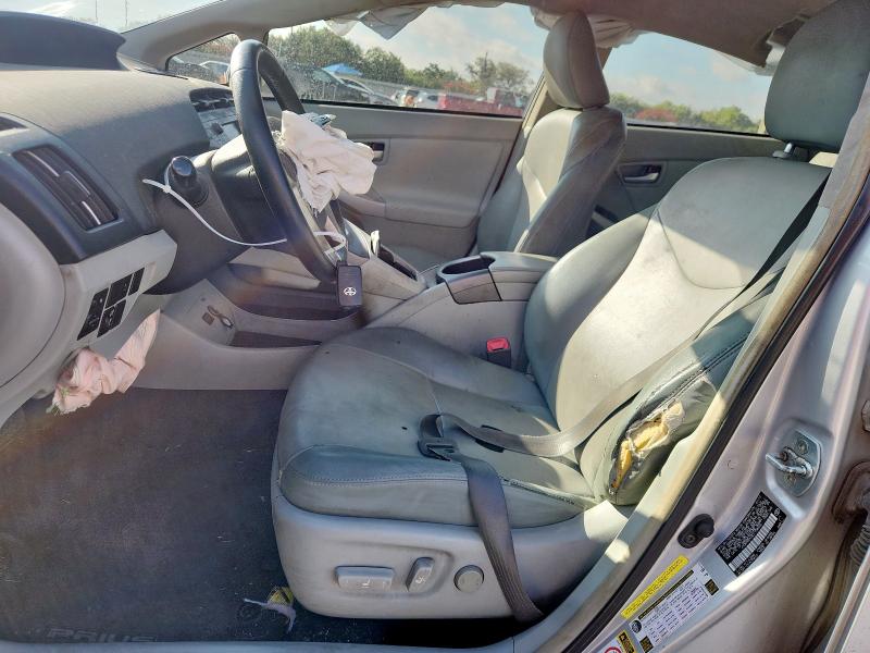 JTDKN3DU3D1708350 - 2013 TOYOTA PRIUS SILVER photo 7