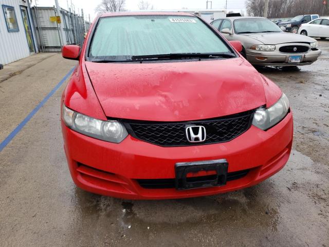 2HGFG12889H521461 - 2009 HONDA CIVIC EX RED photo 5