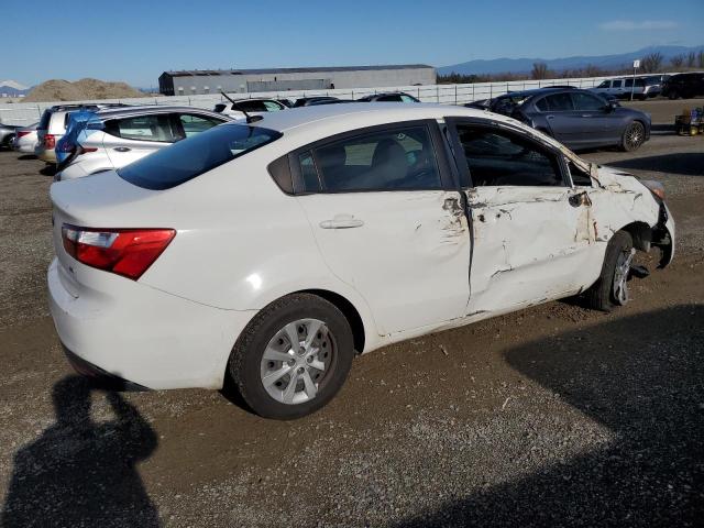 KNADM4A35E6371758 - 2014 KIA RIO LX WHITE photo 3