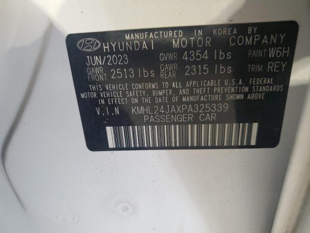 KMHL24JAXPA325339 - 2023 HYUNDAI SONATA SE 白色 照片 12