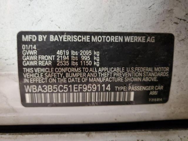 WBA3B5C51EF959114 - 2014 BMW 328 XI SULEV WHITE photo 12
