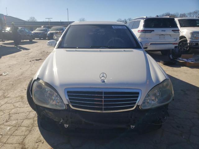 WDBNG70J34A386558 - 2004 MERCEDES-BENZ S 430 WHITE photo 5