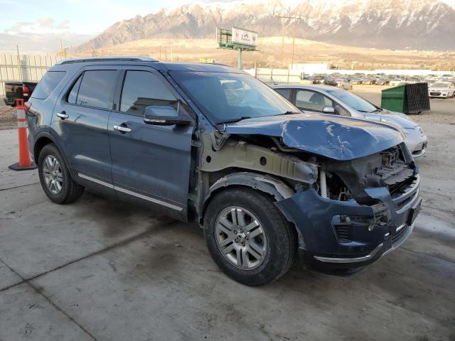 1FM5K8F87JGC16413 - 2018 FORD EXPLORER LIMITED BLUE photo 4