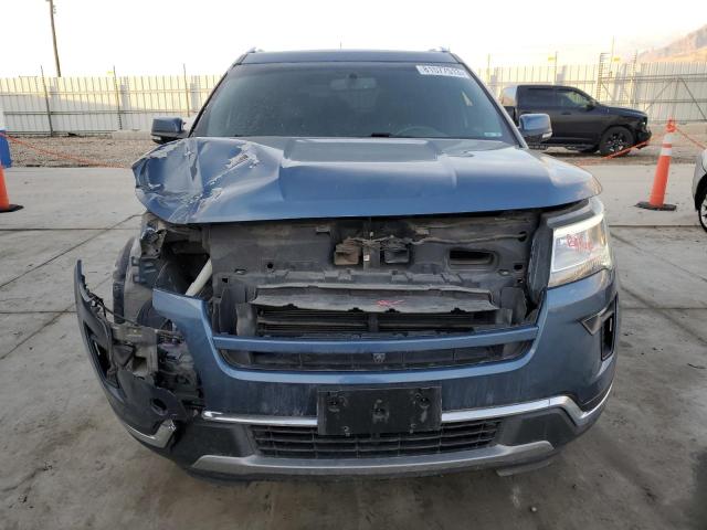 1FM5K8F87JGC16413 - 2018 FORD EXPLORER LIMITED BLUE photo 5