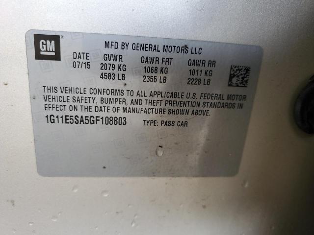 1G11E5SA5GF108803 - 2016 CHEVROLET MALIBU LIM LTZ 米色 照片 12