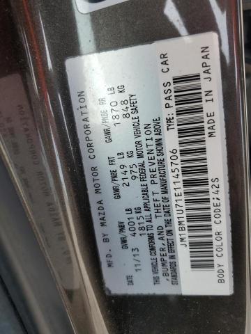 JM1BM1U71E1145706 - 2014 MAZDA 3 SPORT GRAY photo 12