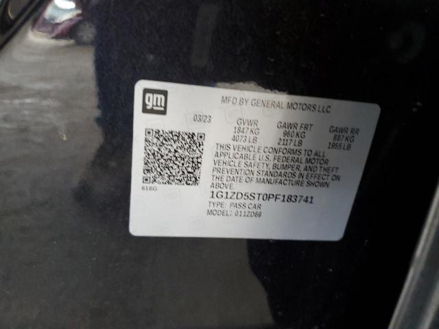 1G1ZD5ST0PF183741 - 2023 CHEVROLET MALIBU LT შავი ფოტო 13