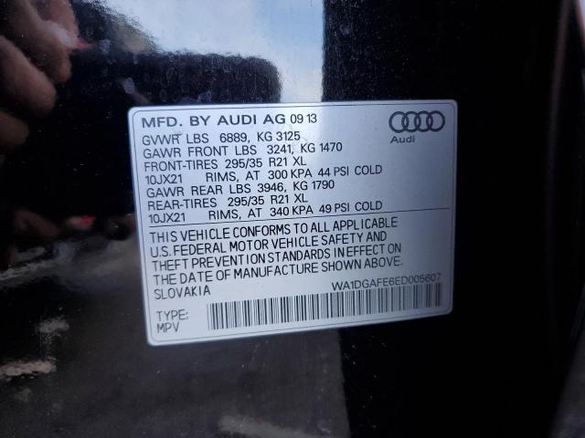 WA1DGAFE6ED005607 - 2014 AUDI Q7 PRESTIGE შავი ფოტო 13