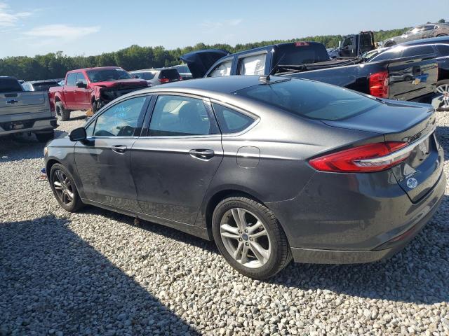 3FA6P0HD1JR188936 - 2018 FORD FUSION SE GRAY photo 2