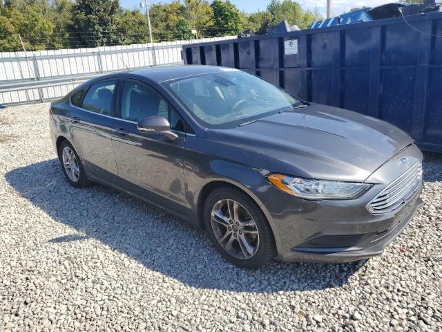 3FA6P0HD1JR188936 - 2018 FORD FUSION SE GRAY photo 4