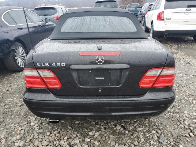 WDBLK70G23T137651 - 2003 MERCEDES-BENZ CLK 430 BLACK photo 6